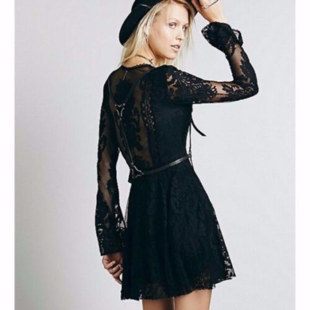 Free People Reign Over Me Lace Embroidered Dress